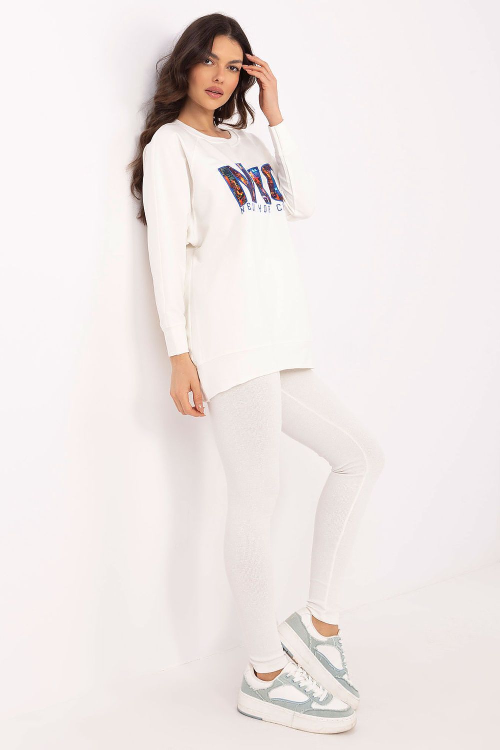 Sweatshirt Set Damen Print & Leggings Baumwolle – Bequem & Stylisch