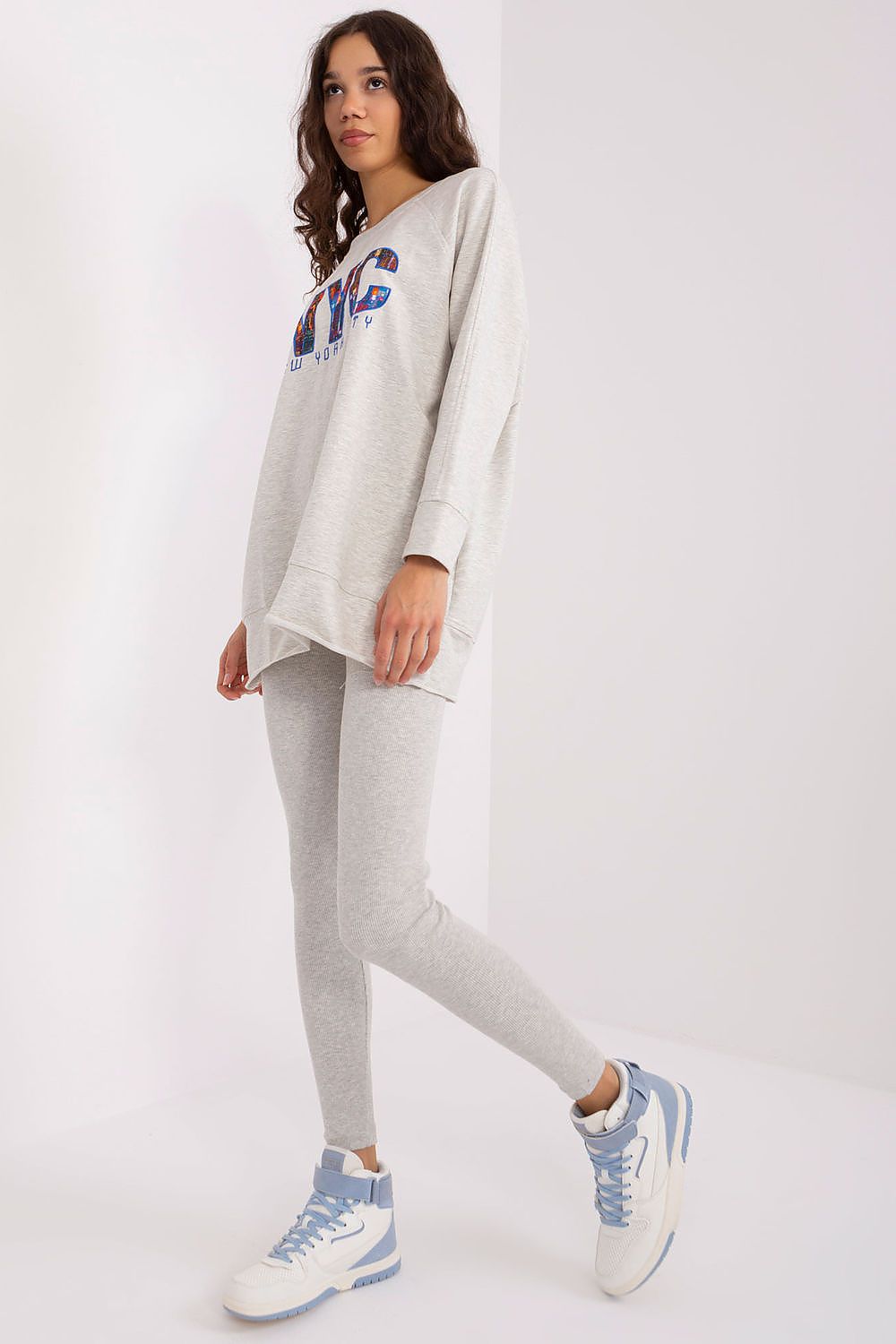 Sweatshirt Set Damen Print & Leggings Baumwolle – Bequem & Stylisch