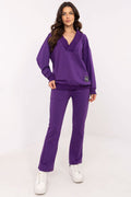 Pullover Set Damen Wickelausschnitt & Hose Baumwolle – Feminin & Casual