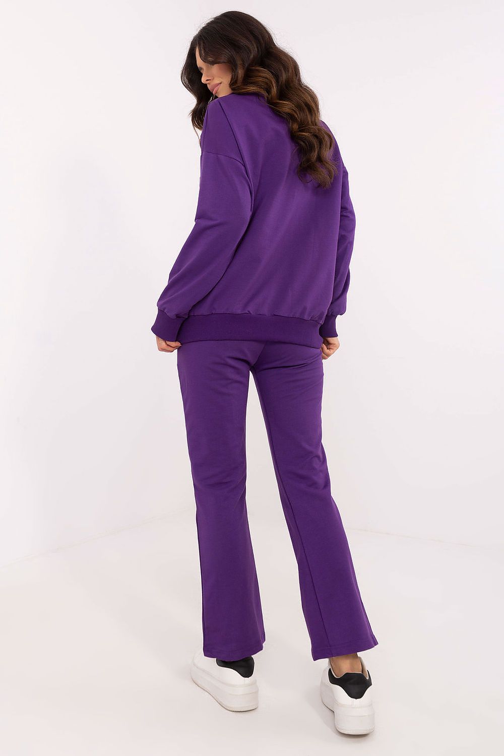 Pullover Set Damen Wickelausschnitt & Hose Baumwolle – Feminin & Casual
