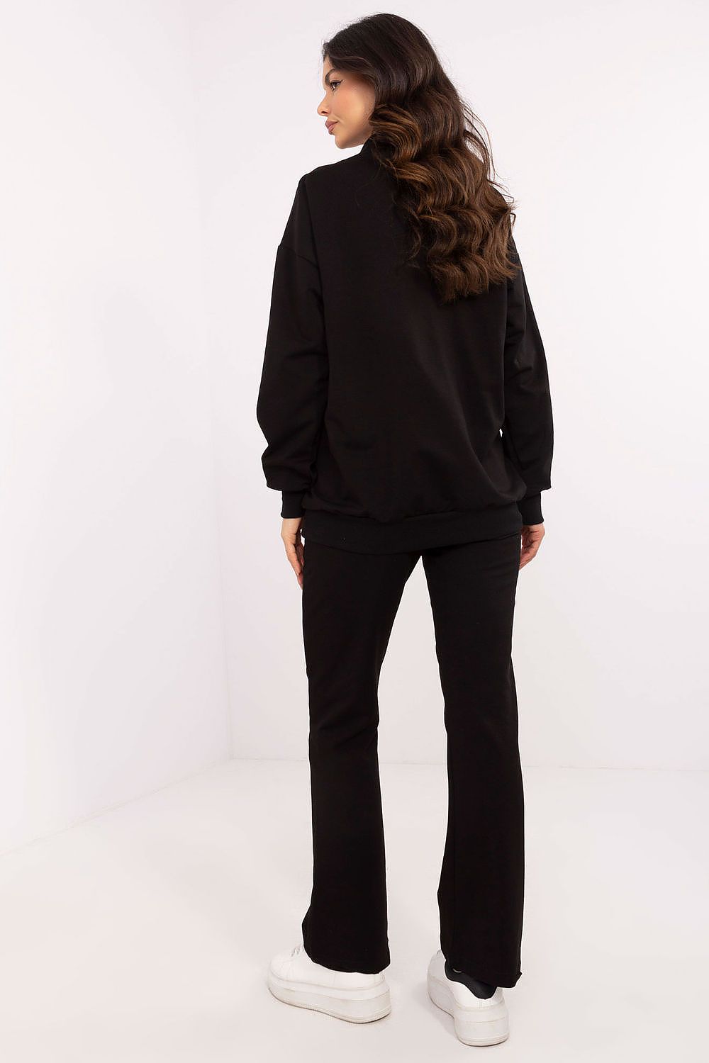 Pullover Set Damen Wickelausschnitt & Hose Baumwolle – Feminin & Casual