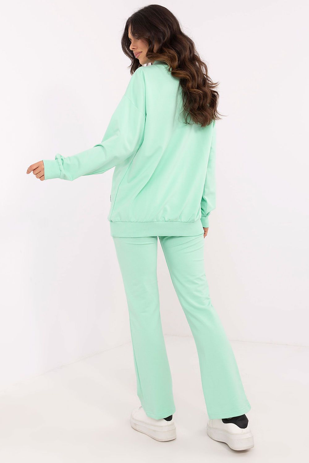 Pullover Set Damen Wickelausschnitt & Hose Baumwolle – Feminin & Casual