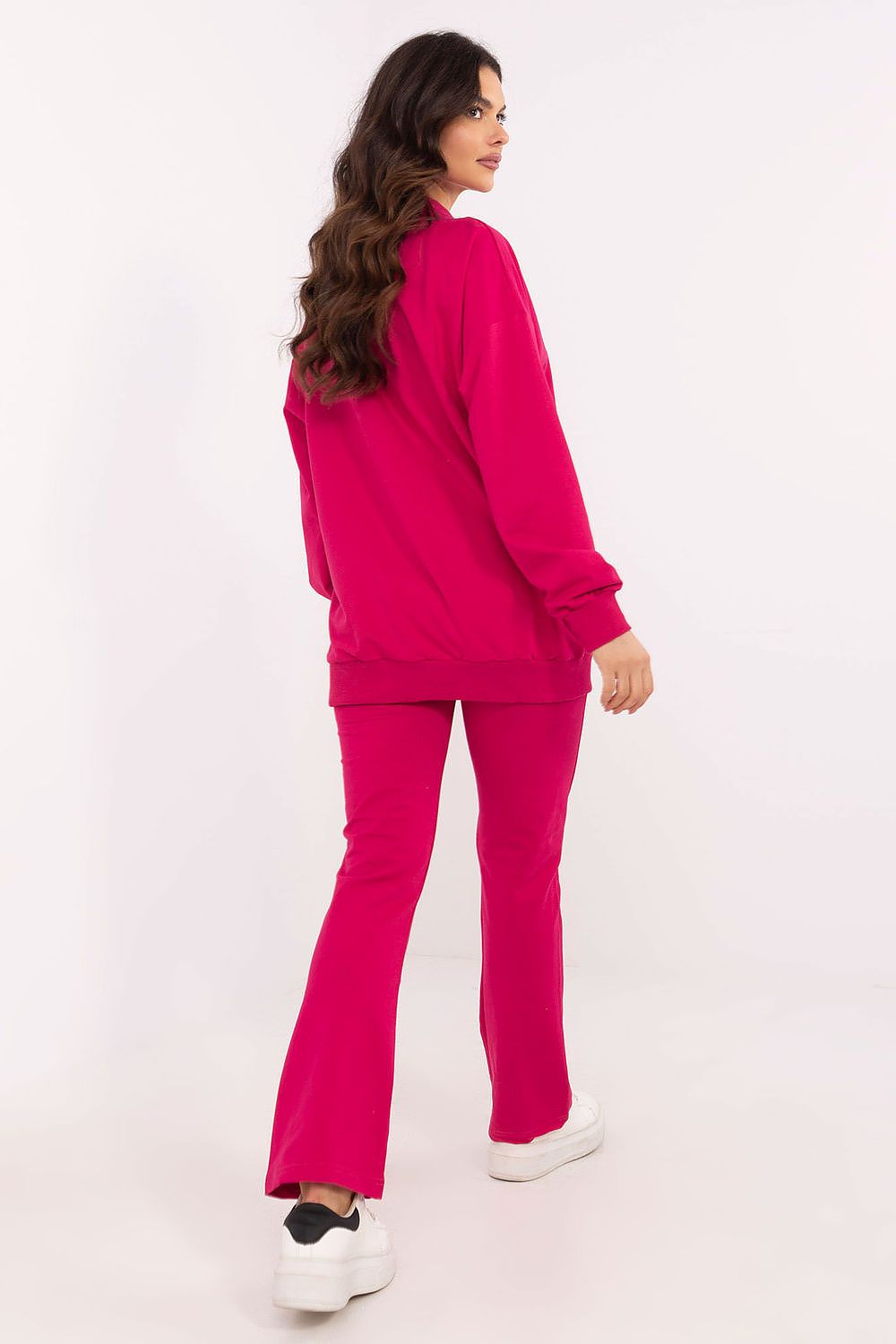 Pullover Set Damen Wickelausschnitt & Hose Baumwolle – Feminin & Casual