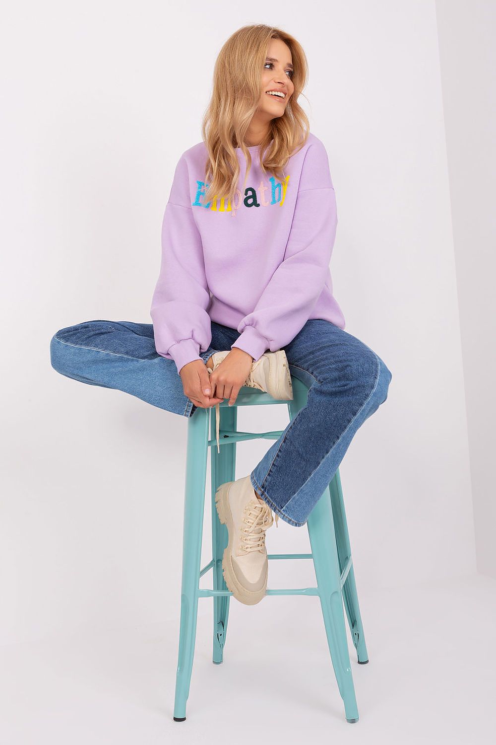 Damen Pullover mit Aufdruck – Bunt & Lässig in 7 Farben