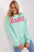 Damen Bluse mit Schriftzug – Lässig & Farbenfroh in 6 Farben