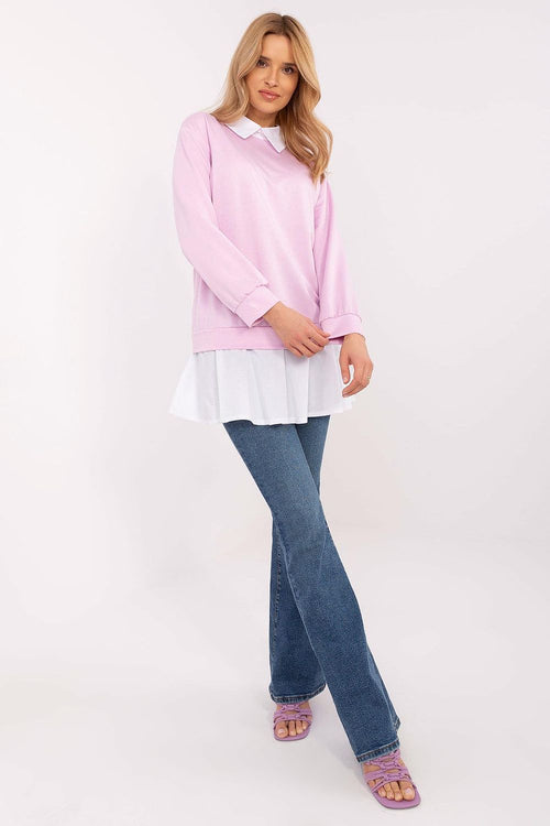 Bluse Damen klassischer Kragen Viskose Baumwolle elegant