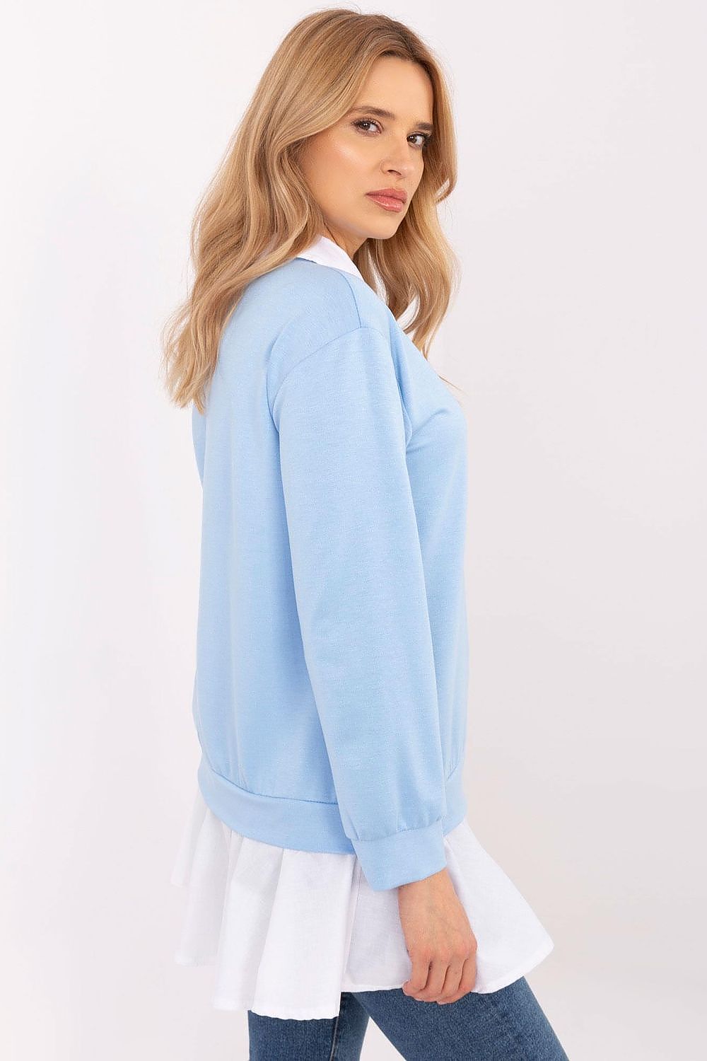 Bluse Damen klassischer Kragen Viskose Baumwolle elegant