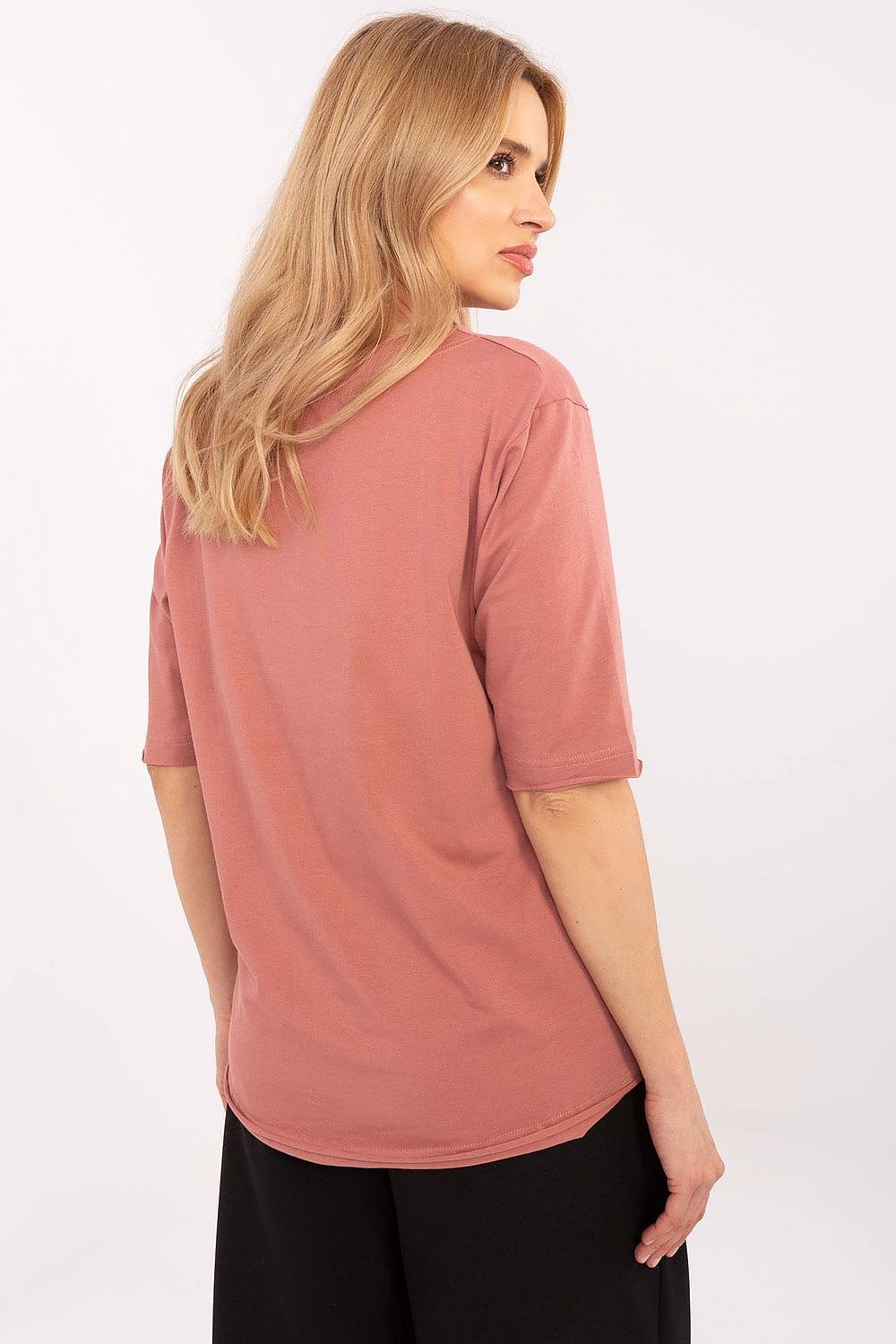 Bluse Damen 3/4-Arm Tiermotiv Print Baumwolle – S bis XL