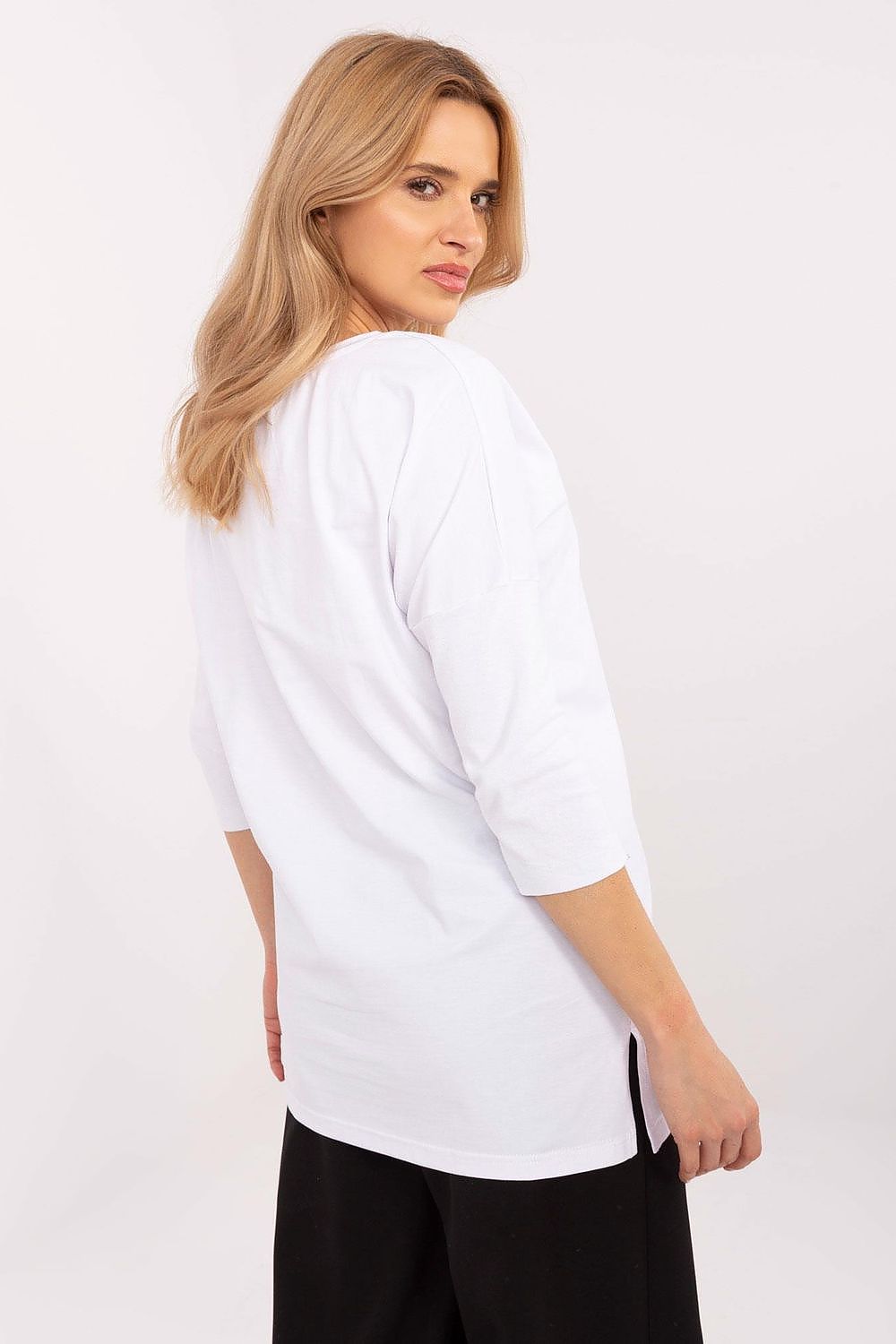 Longshirt Damen 3/4-Arm Tiermuster Baumwolle – S bis XL