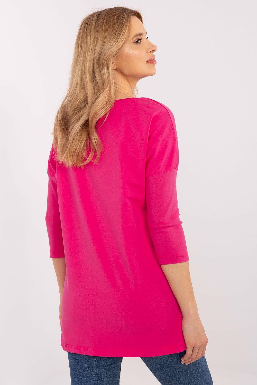 Longshirt Damen 3/4-Arm Tiermuster Baumwolle – S bis XL