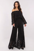 Spitzenhosen Damen – Elegante Palazzo-Hose mit Spitze