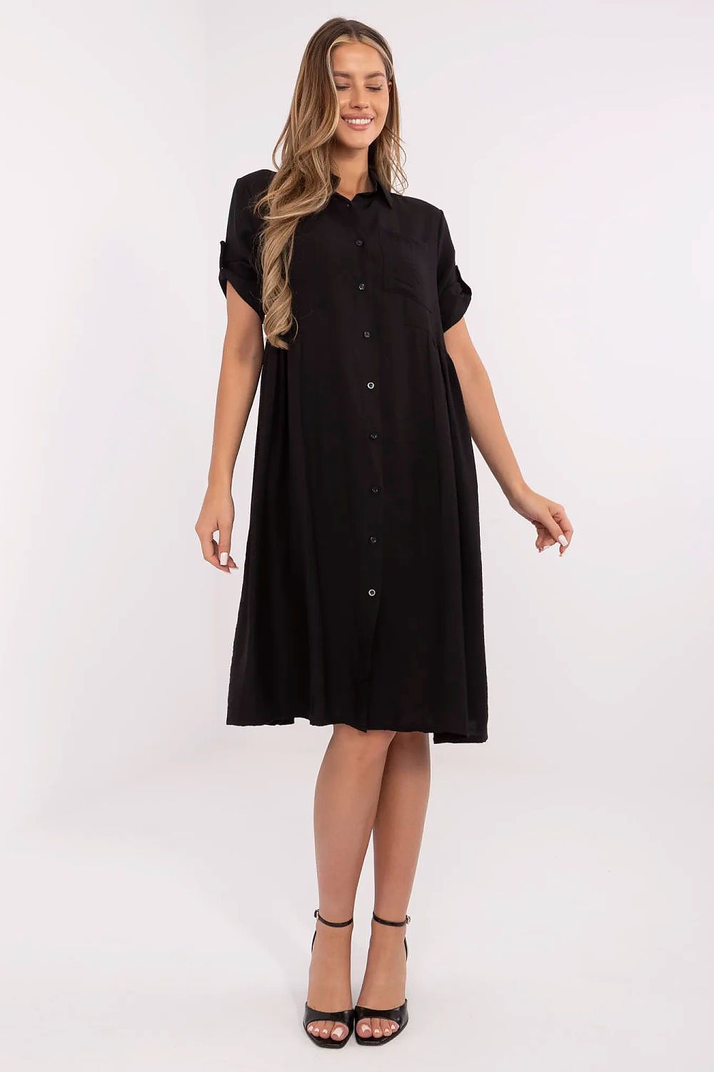 Alltagskleid Damen Langarm elegant & warm