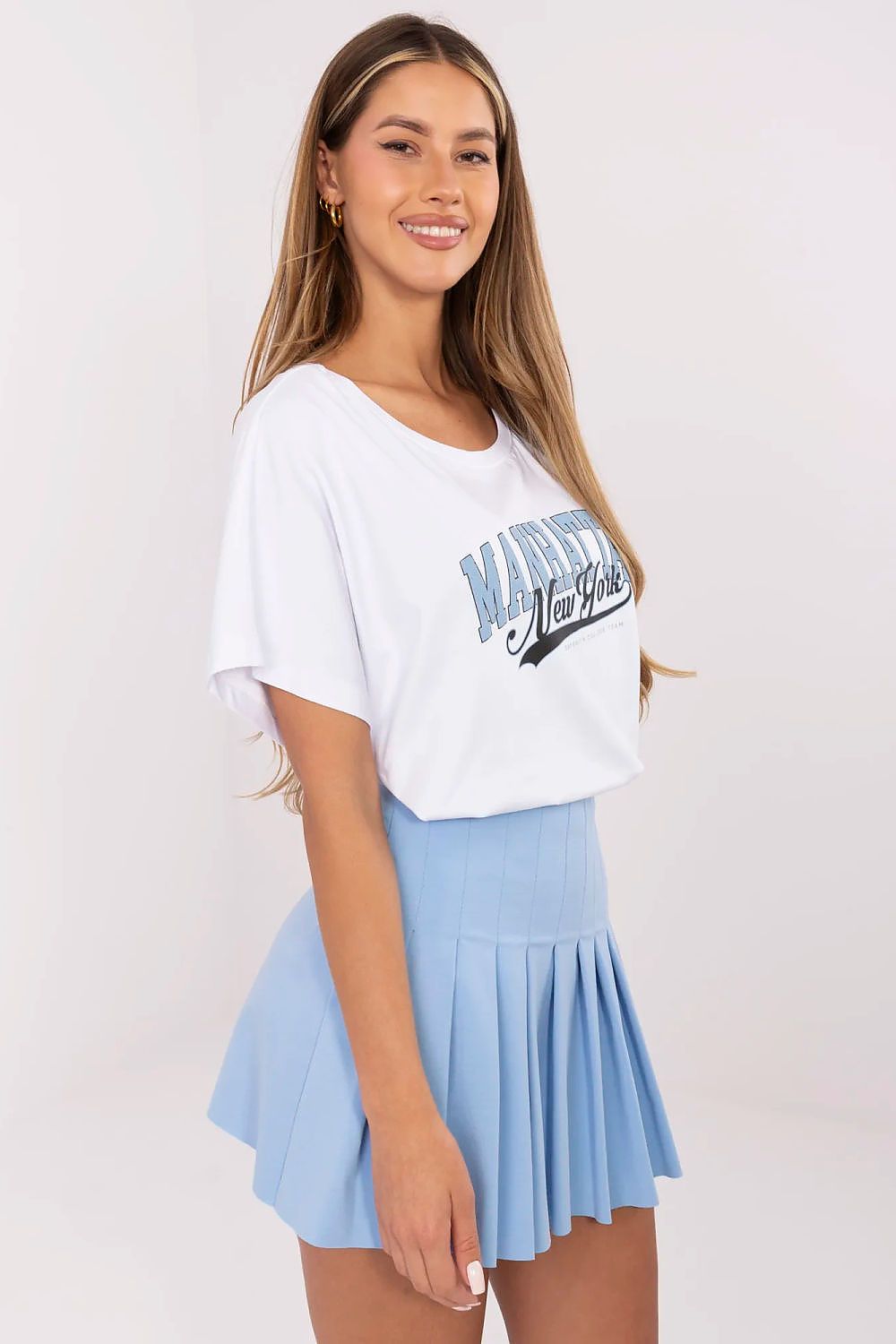 T-Shirt Damen Kurzarm Print Rundhals Baumwolle – S bis XL Casual