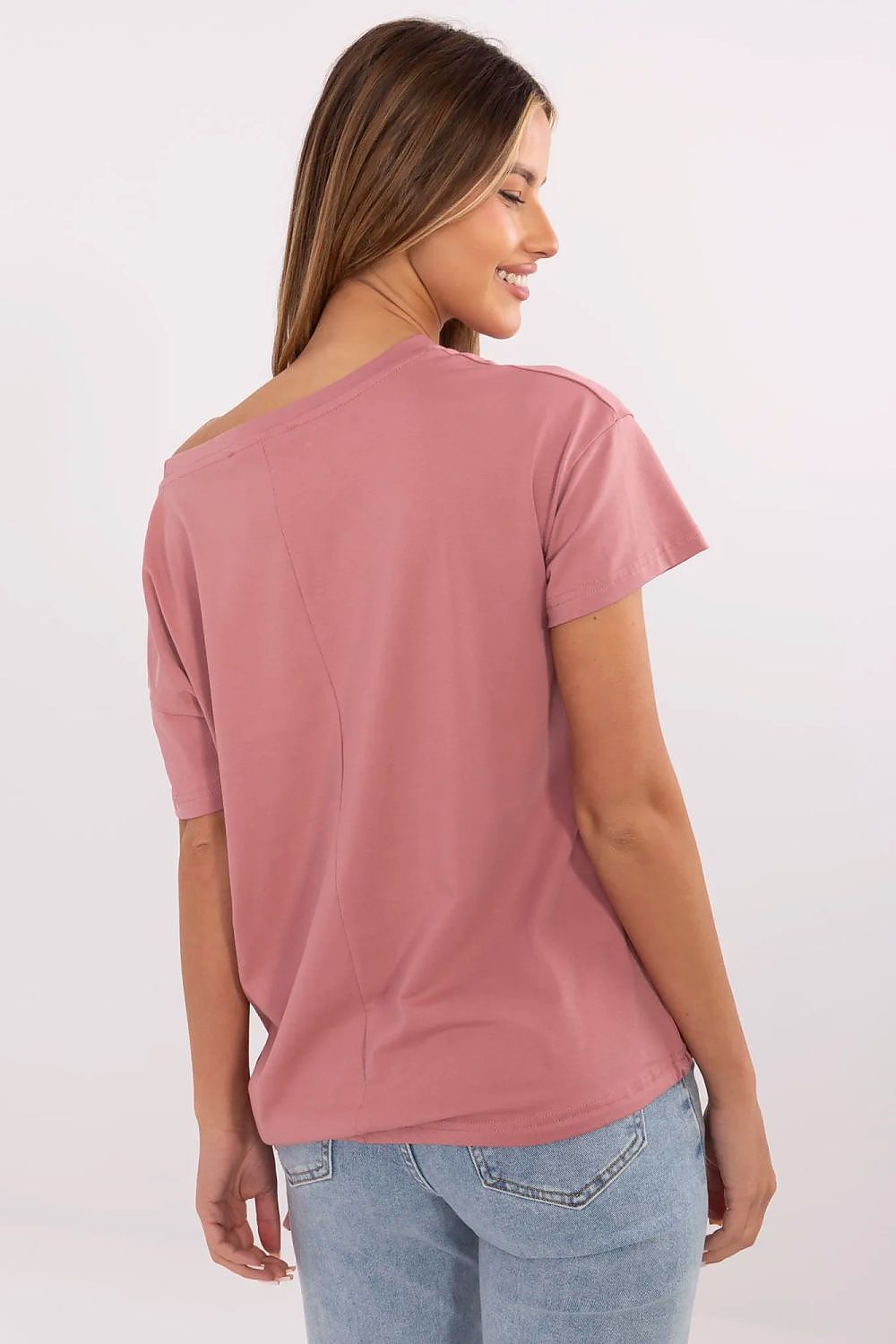 T-Shirt Damen Applikation Pailletten Stickerei Baumwolle – S bis XL