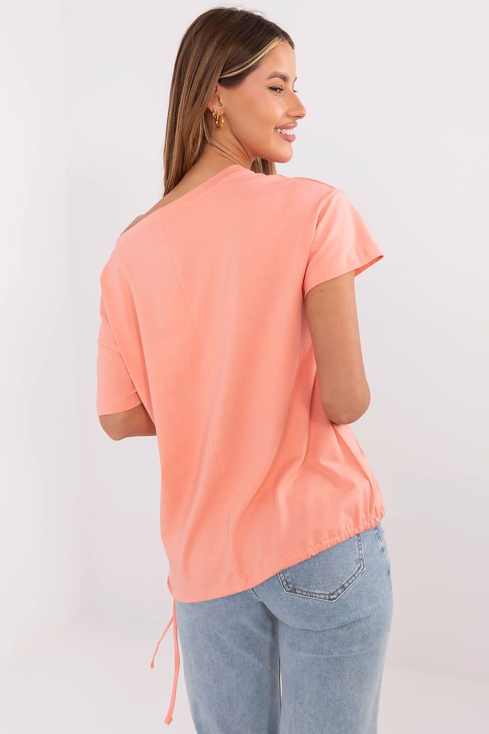 T-Shirt Damen Applikation Pailletten Stickerei Baumwolle – S bis XL
