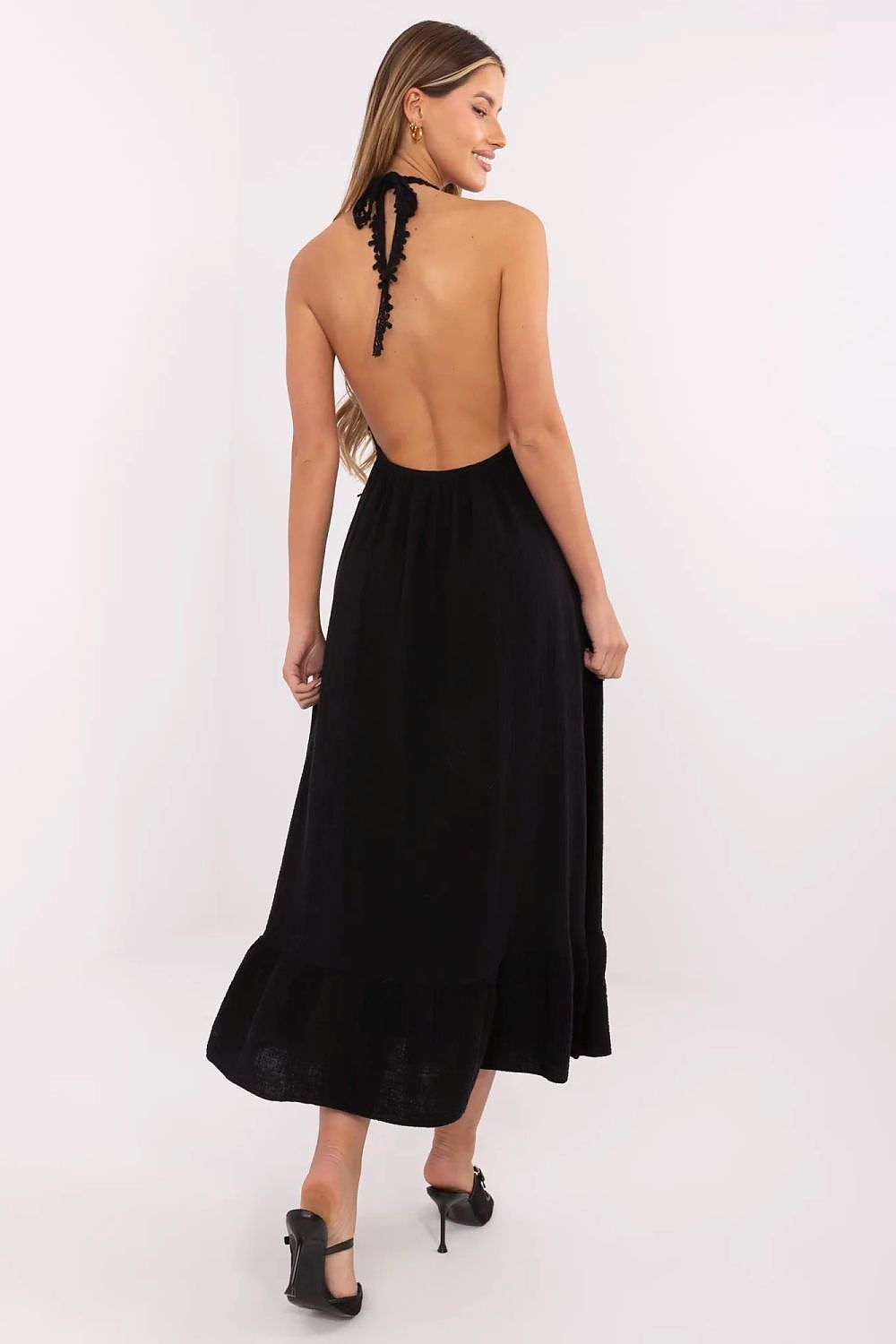 Alltagskleid Damen Midi 95% Baumwolle & Elasthan | figurschmeichelnd
