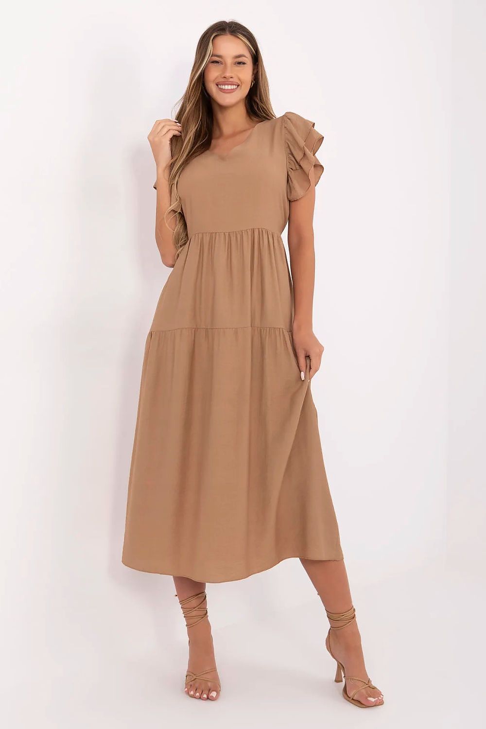 Alltagskleid Damen Rundhals casual & bequem