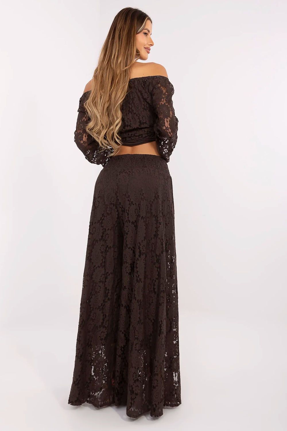 Spitzenhosen Damen – Elegante Palazzo-Hose mit Spitze