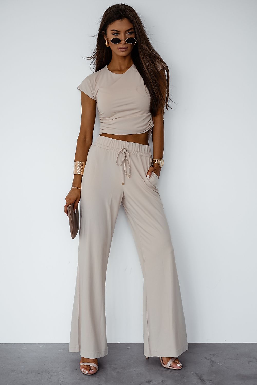 Zweiteiler Damen Viskose Set Top & Hose locker