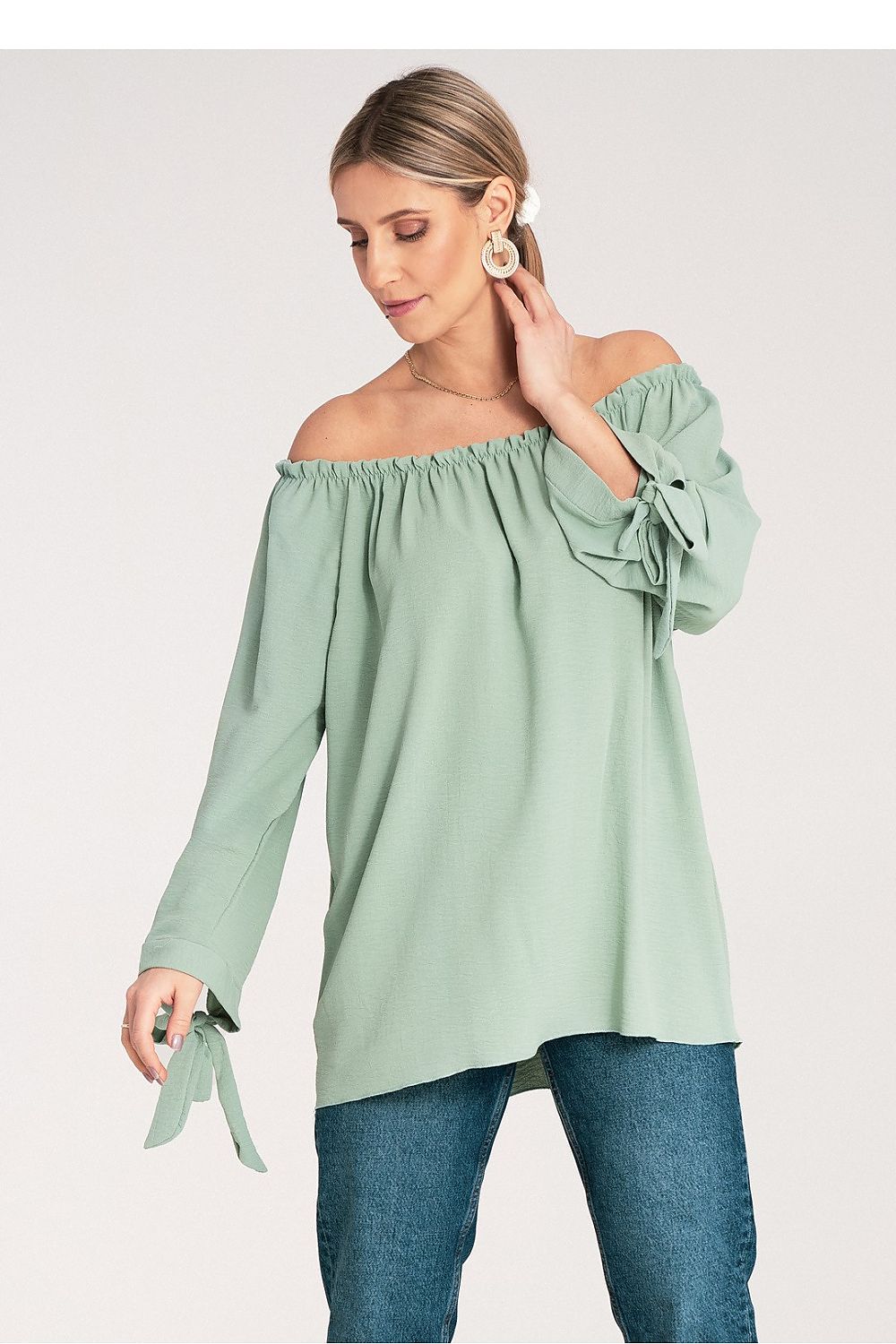 Bluse Damen Spanisch Rüschen Schultern frei Universalgröße