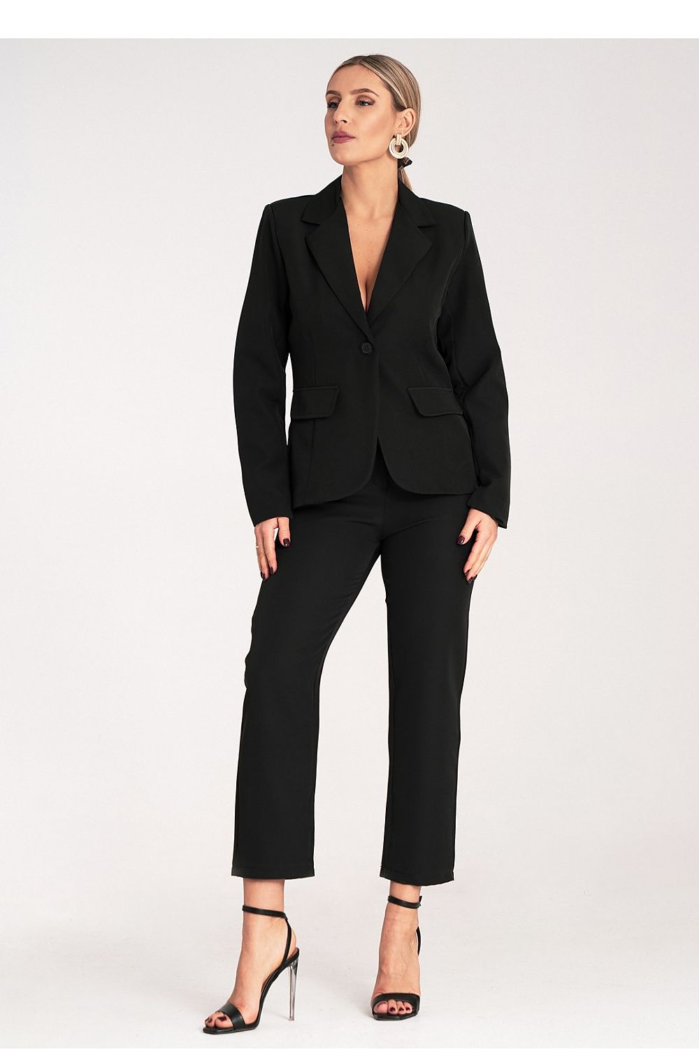 Blazer Set Damen Hose & Sakko elegant hohe Taille