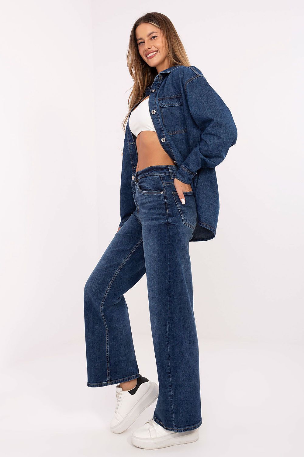 Wide Leg Jeans Damen High Waist – Lässig & Bequem
