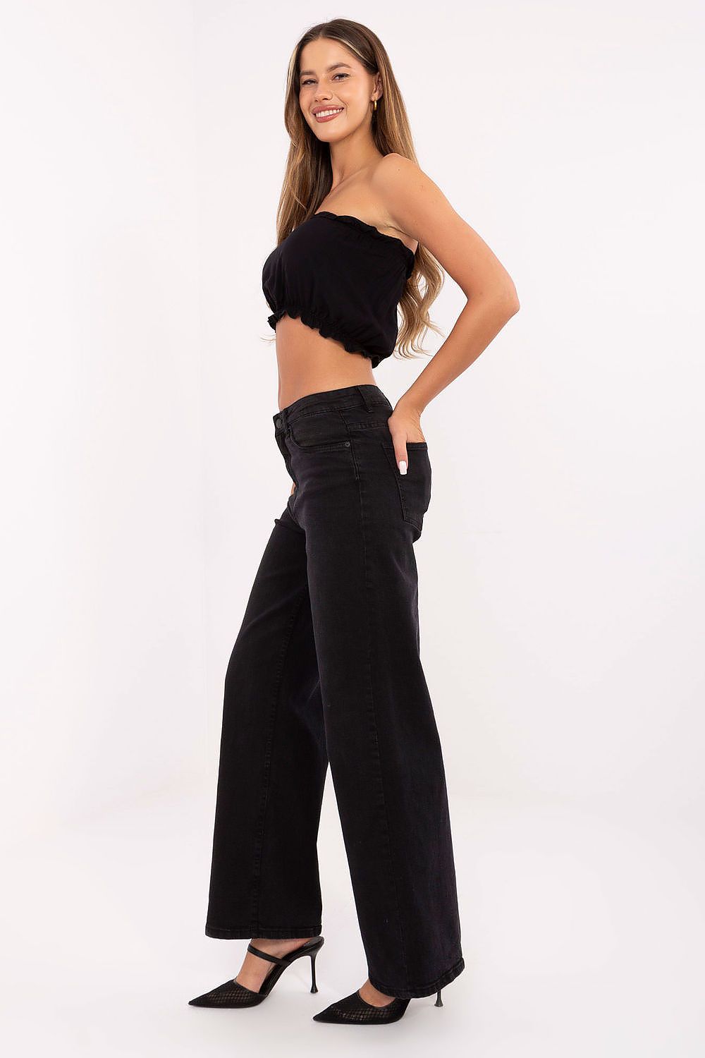Wide Leg Jeans Damen High Waist – Lässig & Bequem