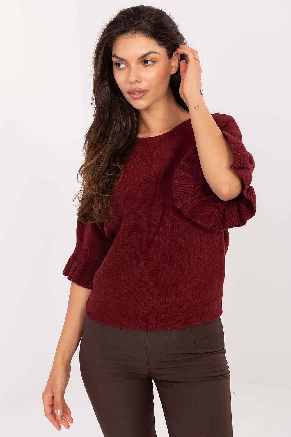 Pullover Damen Viskose elegant zeitlos