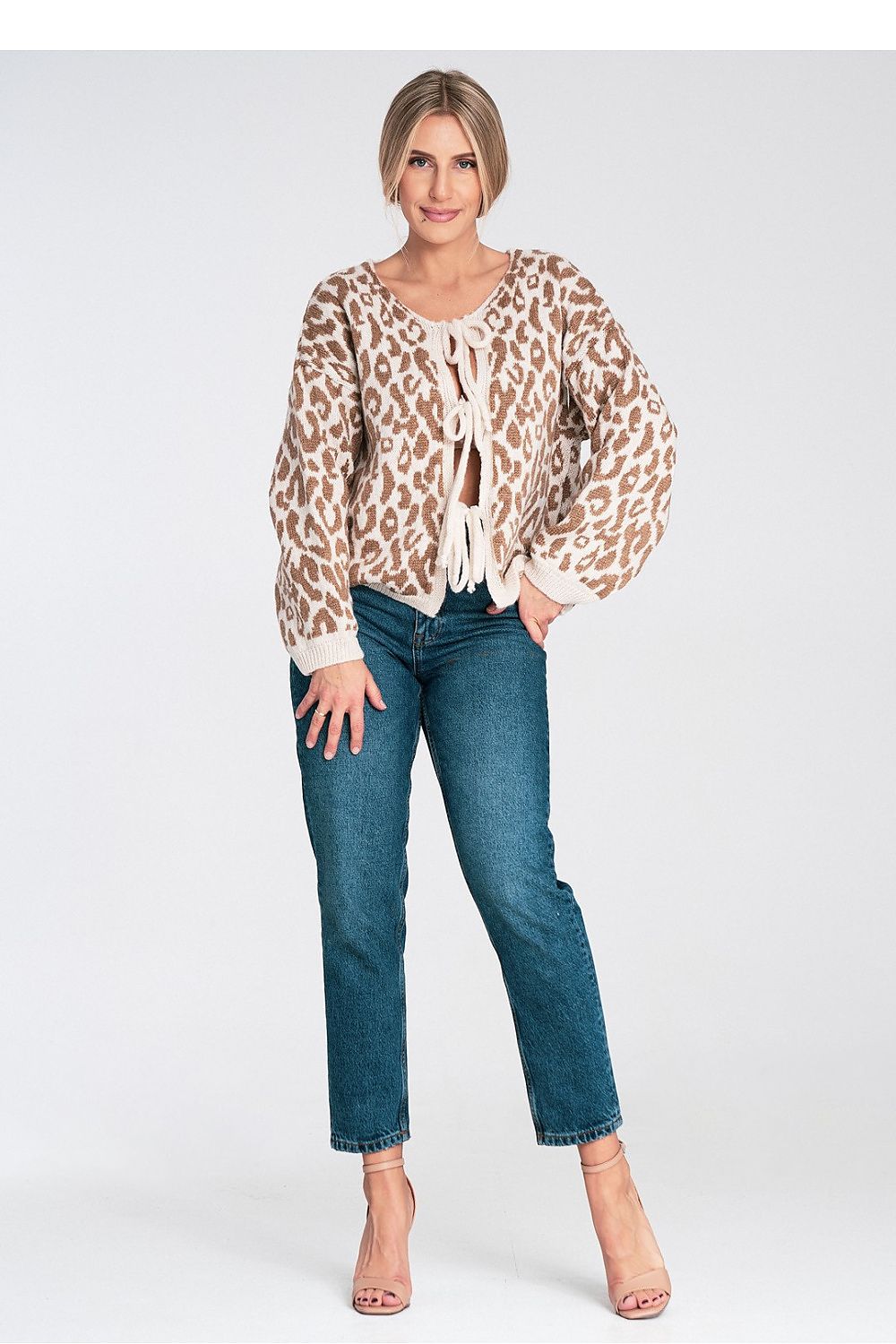 Cardigan Damen bunt Strick Universalgröße