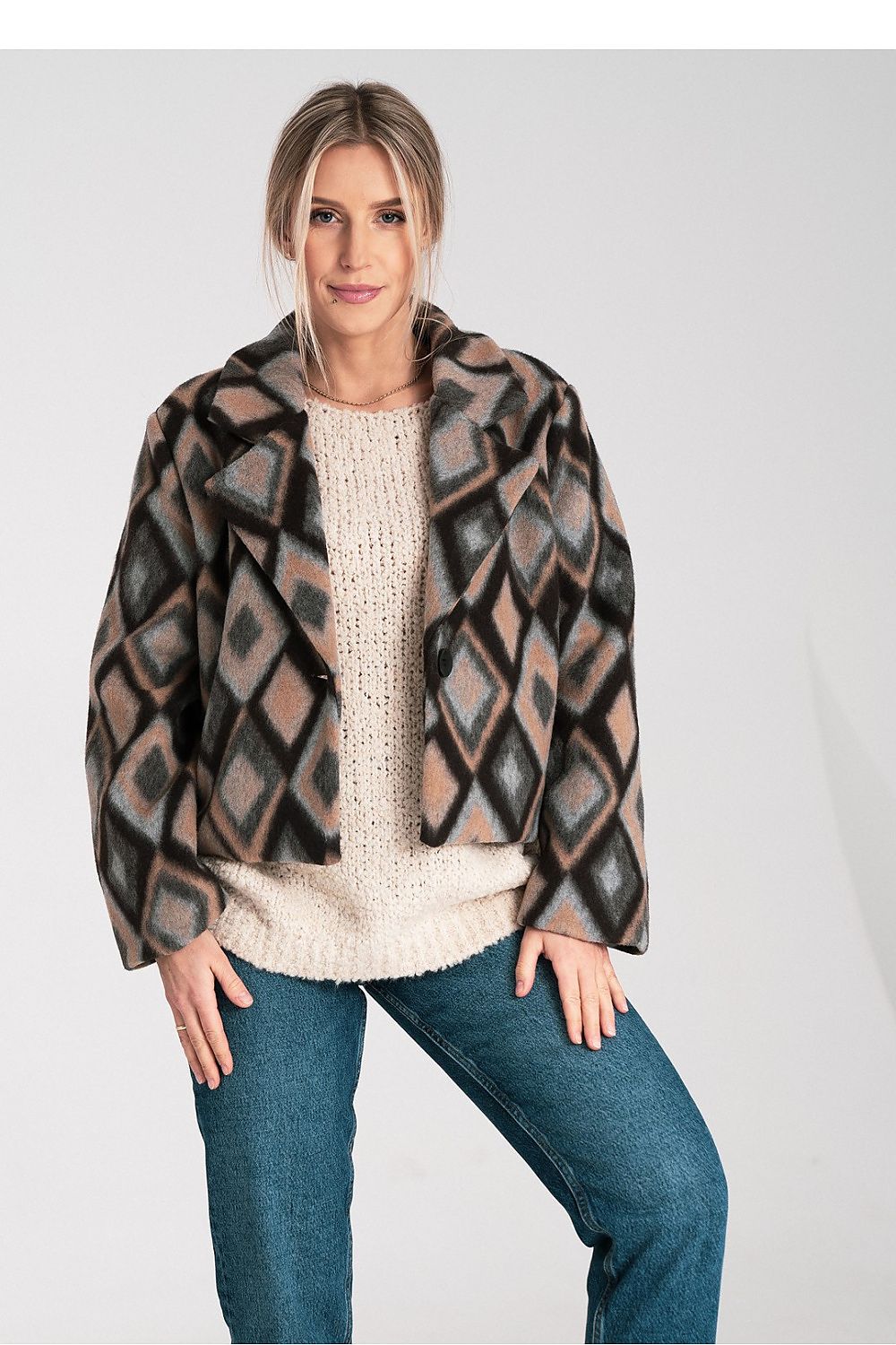 Jacke Damen elegant Viskose leicht Universalgröße