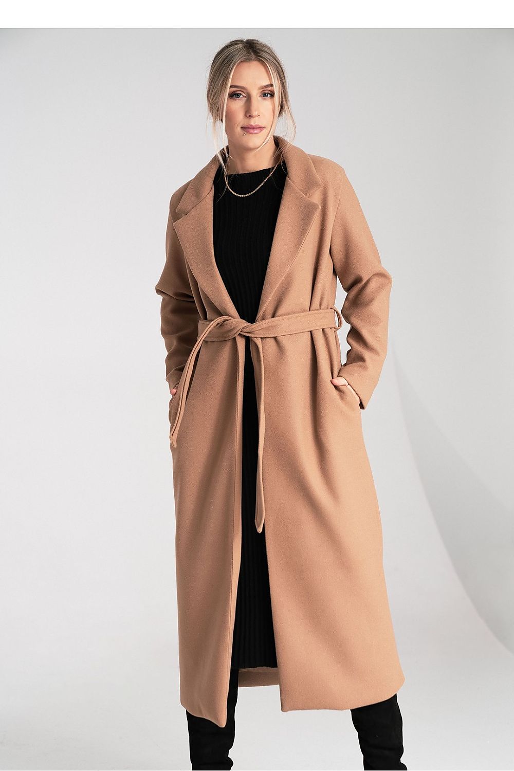 Mantel Damen lang elegant Polyester Universalgröße