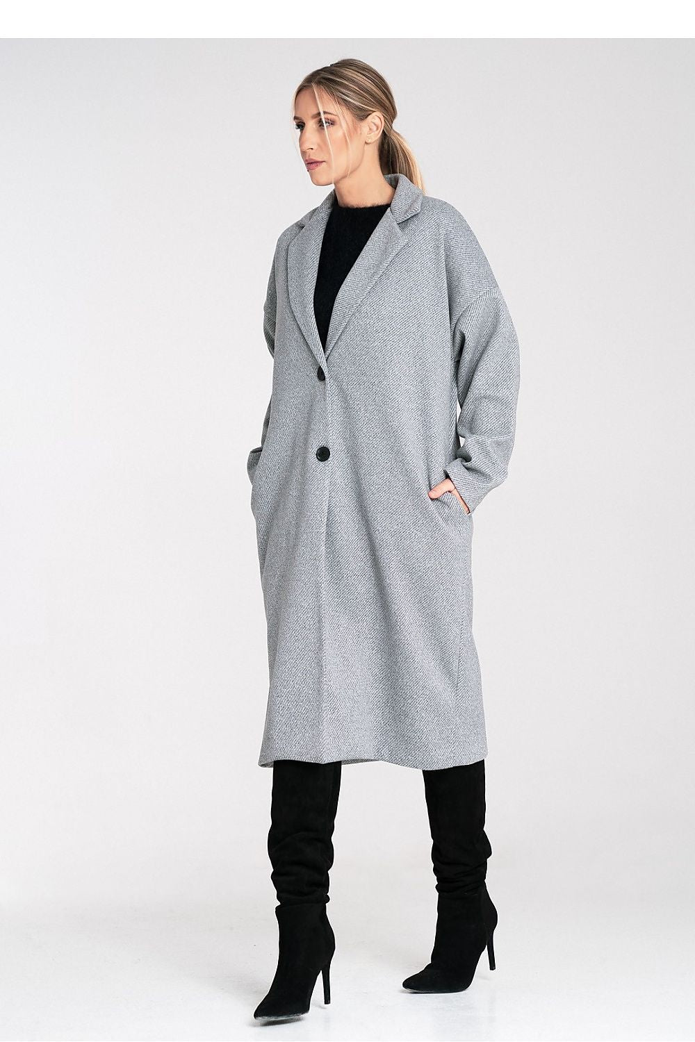 Mantel Damen lang Oversized Universalgröße