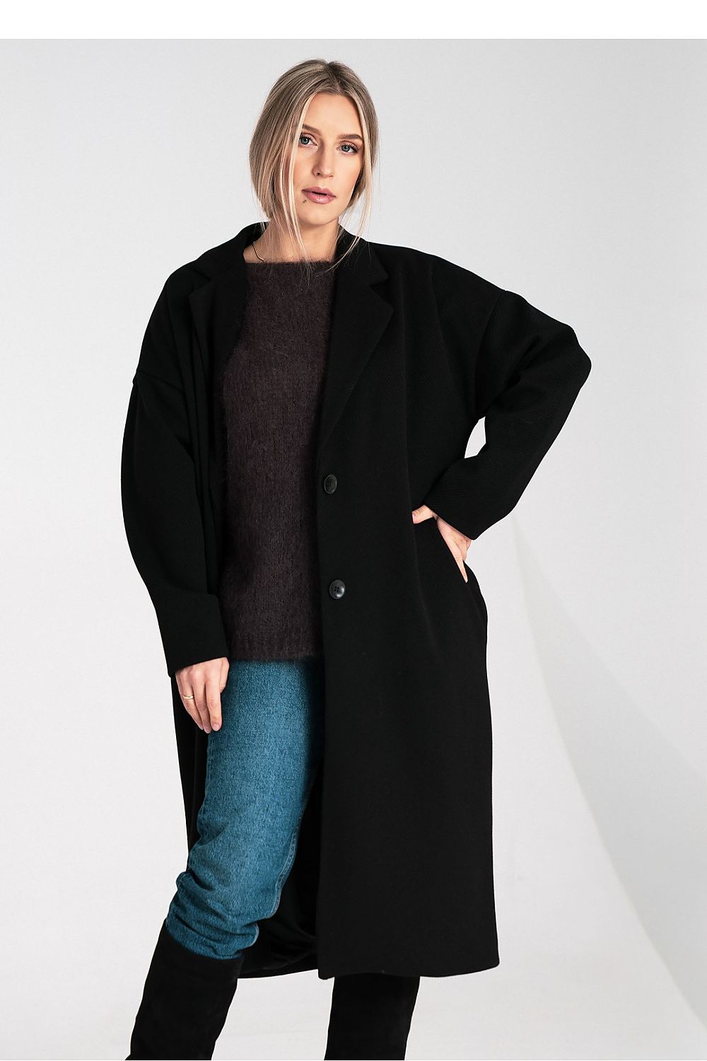 Mantel Damen lang Oversized Universalgröße