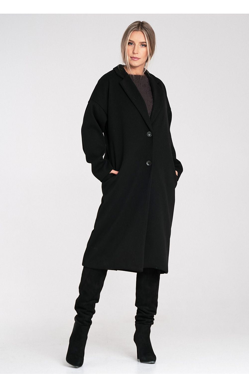 Mantel Damen lang Oversized Universalgröße