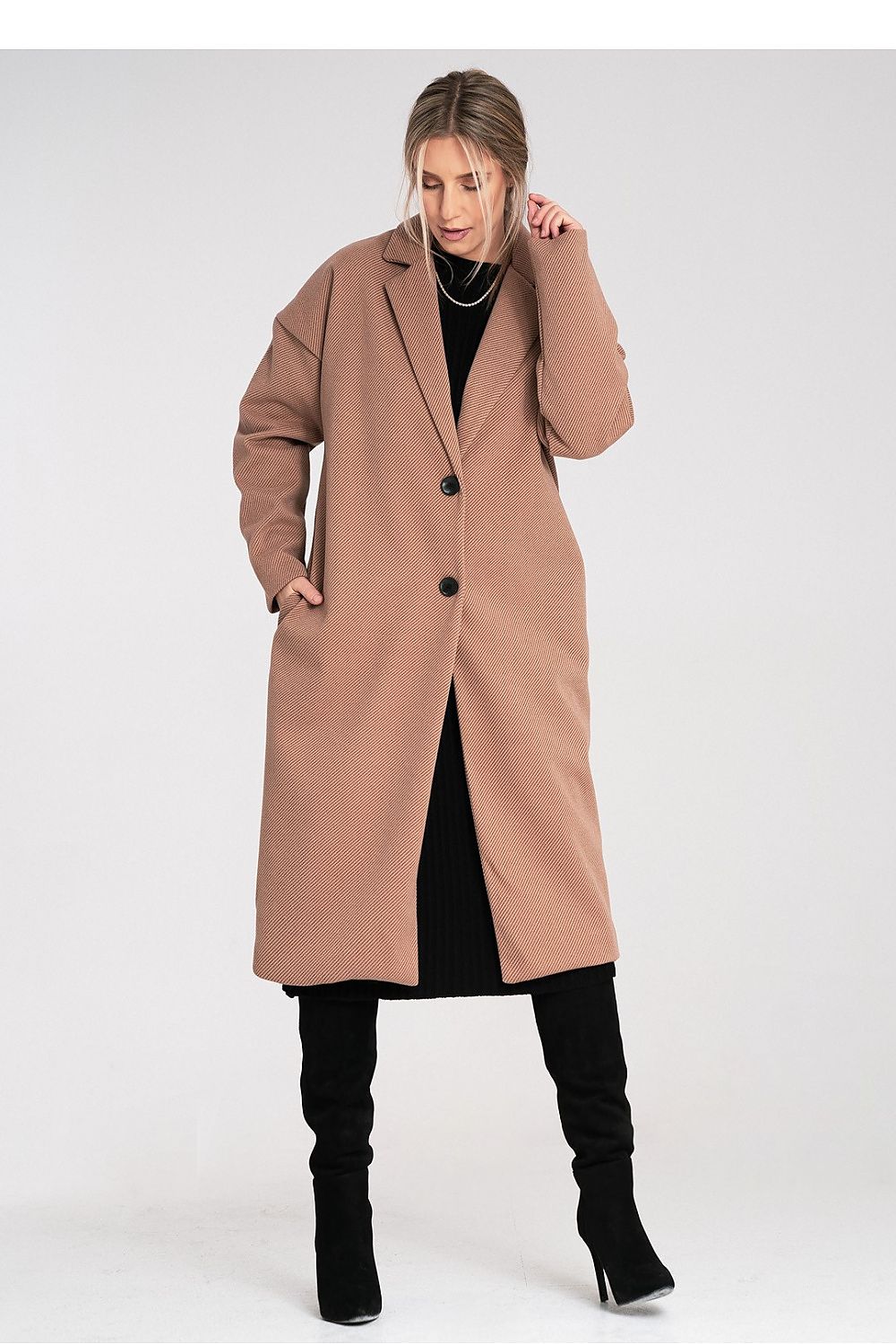Mantel Damen lang Oversized Universalgröße