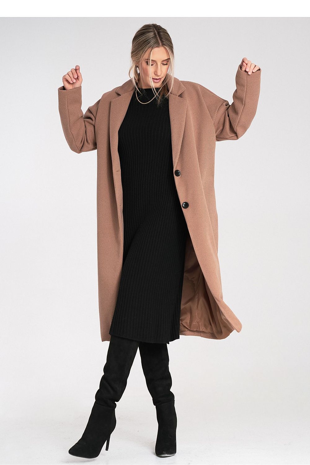 Mantel Damen lang Oversized Universalgröße