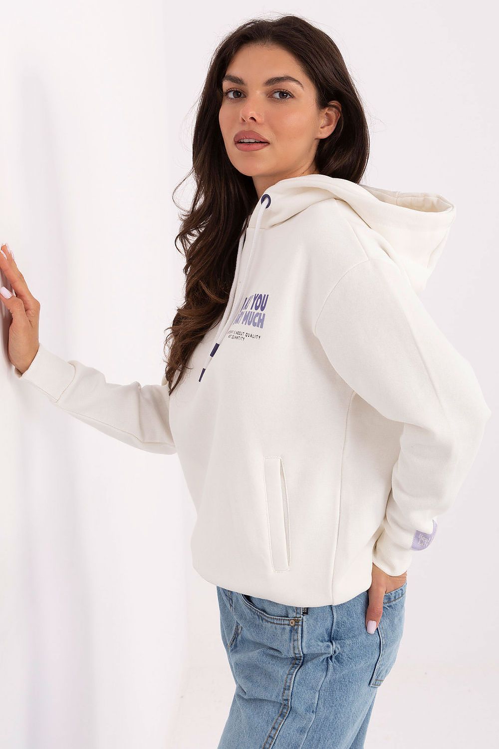Hoodie Damen lässig – Kapuzenpullover mit Print & Taschen