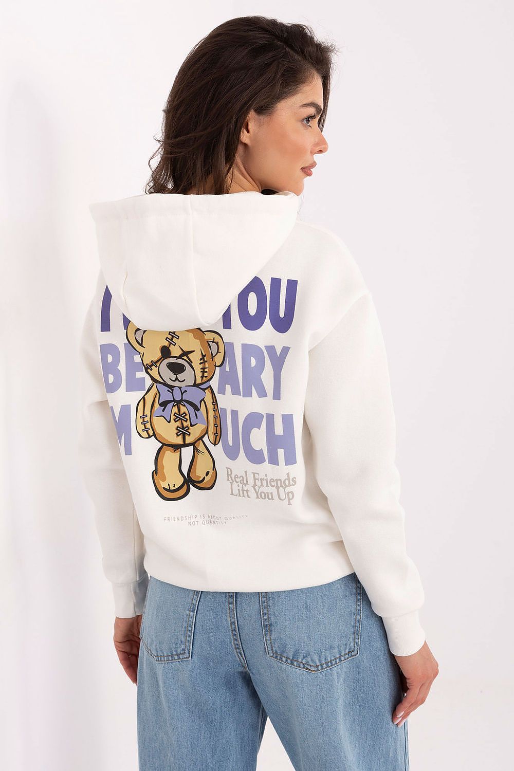 Hoodie Damen lässig – Kapuzenpullover mit Print & Taschen