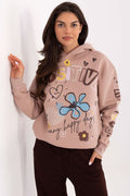 Sweatshirt Damen Allover Print – Lässig & Streetstyle