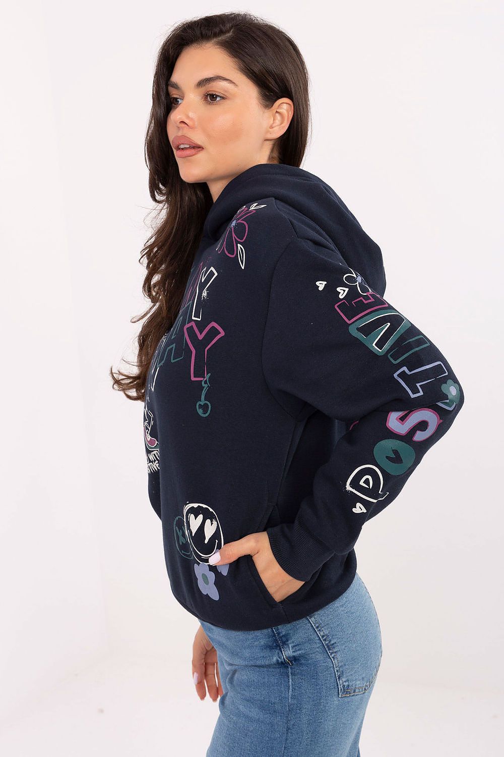 Sweatshirt Damen Allover Print – Lässig & Streetstyle