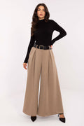 Palazzo-Hose Damen – Elegante Weithose mit Hoher Taille & Gürtel