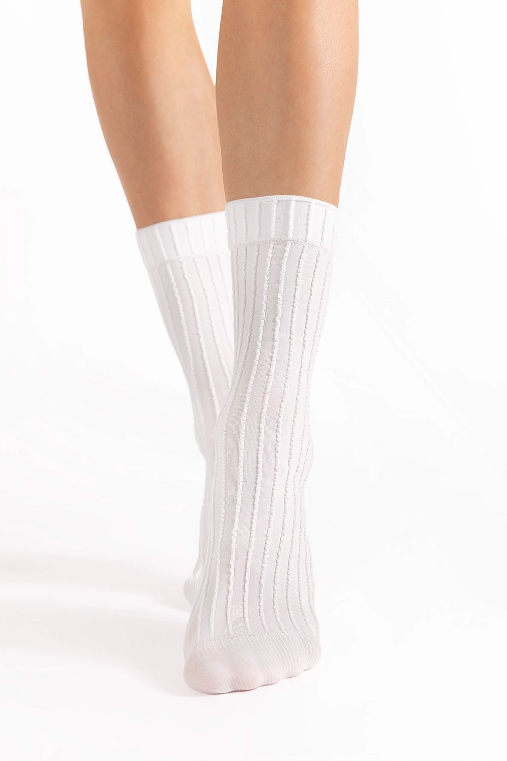 Socken Damen gerippt klassisch schwarz weiß vielseitig