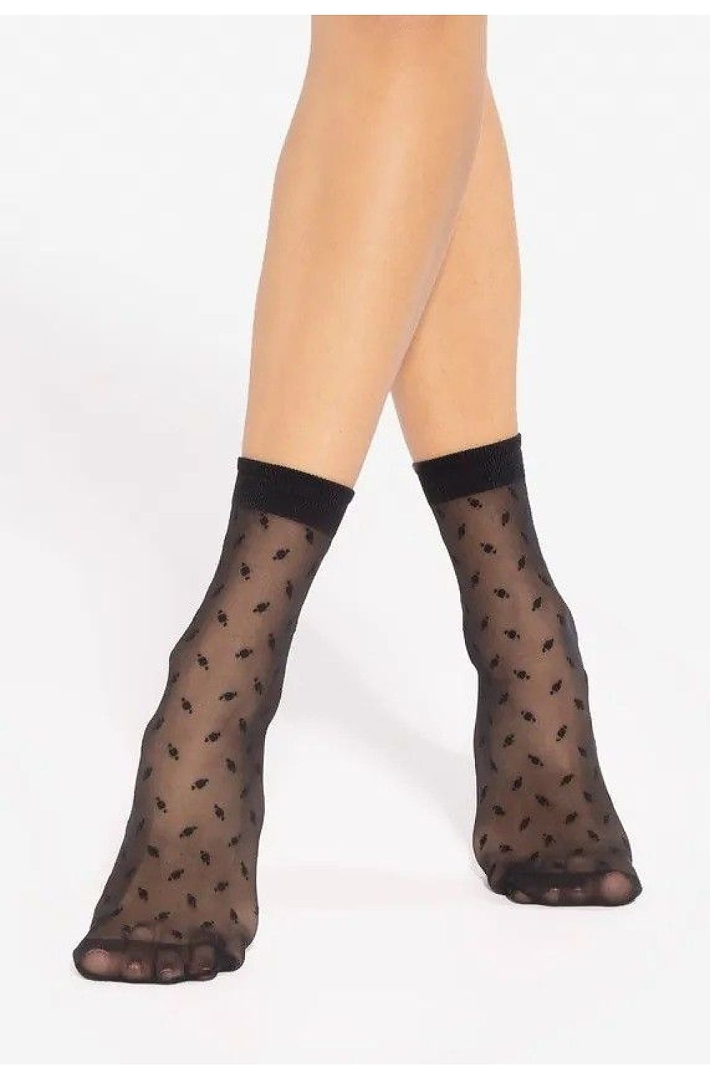 Hohe Socken 20 DEN Muster Damen elegant & komfortabel
