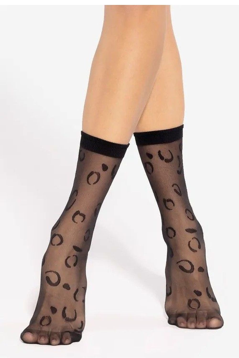 Hohe Socken 20 DEN Muster Damen elegant & komfortabel