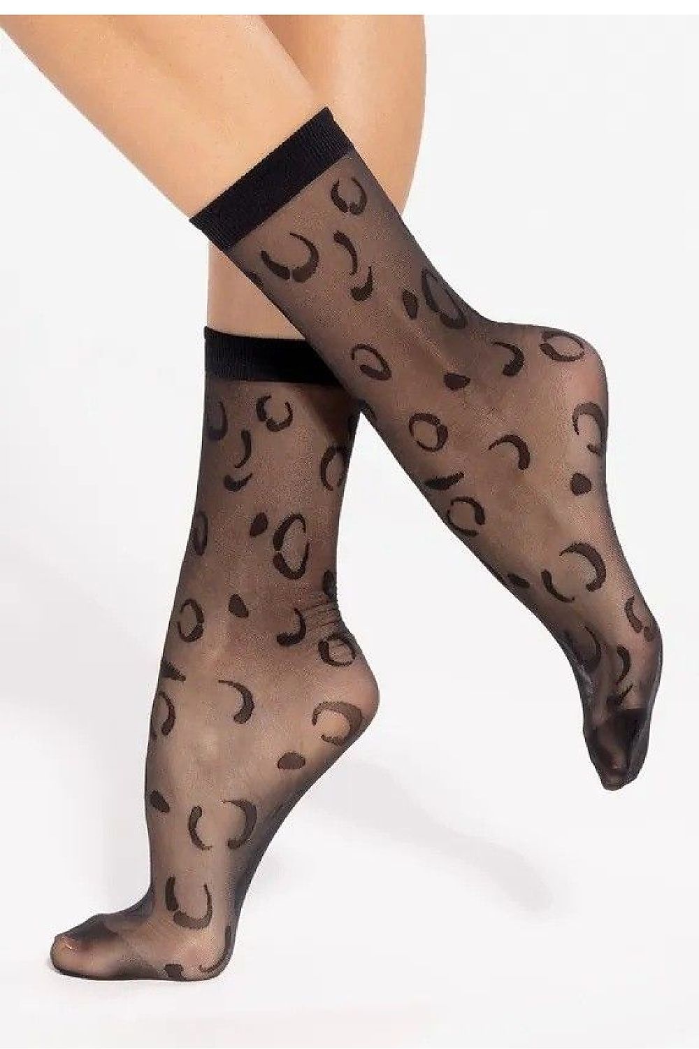 Hohe Socken 20 DEN Muster Damen elegant & komfortabel