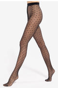 Strumpfhose Damen Punkte Schwarz Transparent – Gatta Dotsy 18
