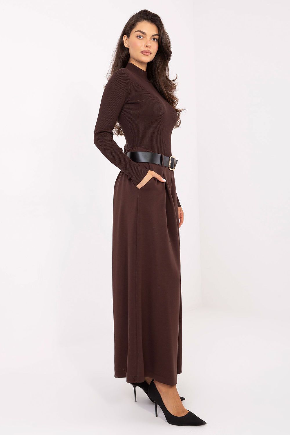 Palazzo-Hose Damen – Elegante Weithose mit Hoher Taille & Gürtel
