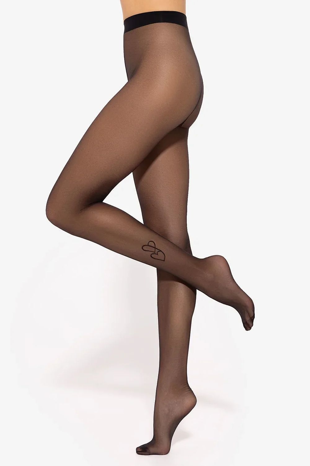 Strumpfhose 20 DEN Herzchenmuster Damen romantisch & feminin