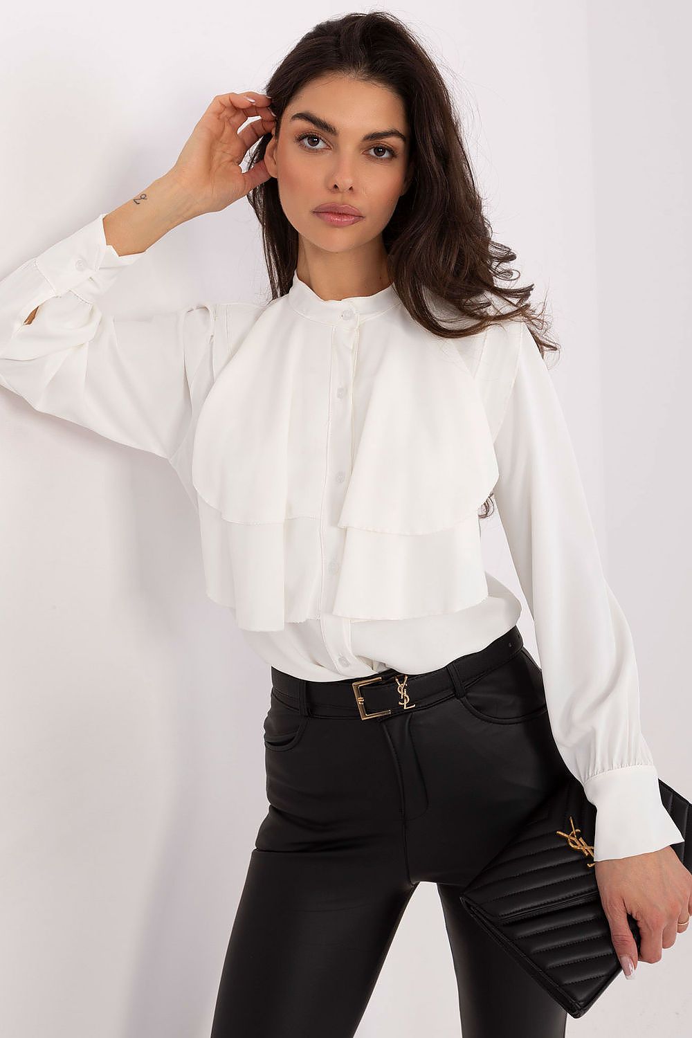 Hemd Damen Langarm Rüschen – Elegant & Zeitlos