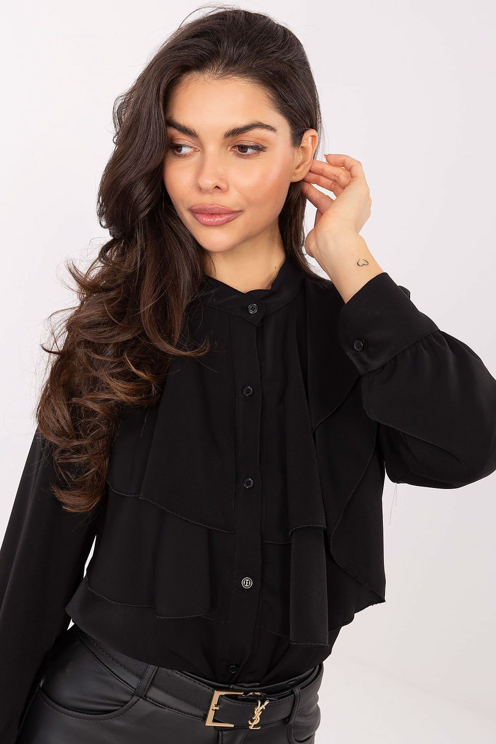 Hemd Damen Langarm Rüschen – Elegant & Zeitlos
